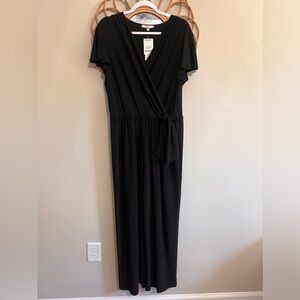 NWT Black Pants Romper
